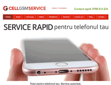 Tablet Screenshot of cellgsmservice.ro